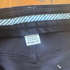 Athletic Fit Navy Blue Trousers